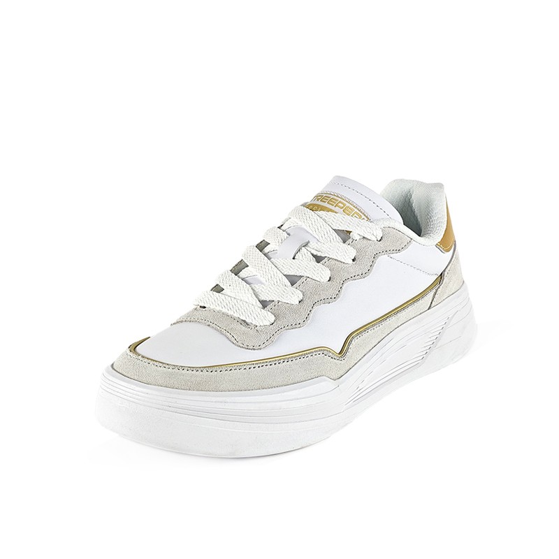 TREEPERI New Oracle Men's Retro Casual Skate Shoes Fashionable Versatile Trendy Top Layer Spring/Summer Leather Thick Sole