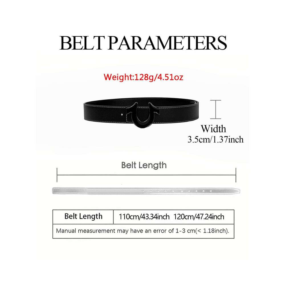 Internet Celebrity's New Style Men's Light Luxury Belt, Trendy Jeans, Trousers, Casual Pants, Versatile Pants Belt Chunjinqiuli