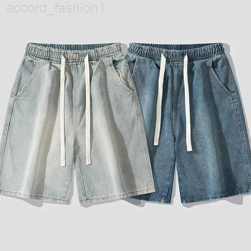 2025 Mens Summer Denim Shorts Casual Lightweight Five Inch Shorts Baggy Loose Fit Y2K Streetwear Vintage Straight Leg Fashion Je H260330