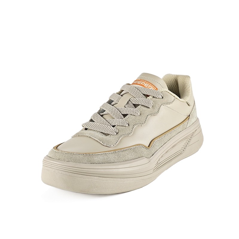TREEPERI New Oracle Men's Retro Casual Skate Shoes Fashionable Versatile Trendy Top Layer Spring/Summer Leather Thick Sole
