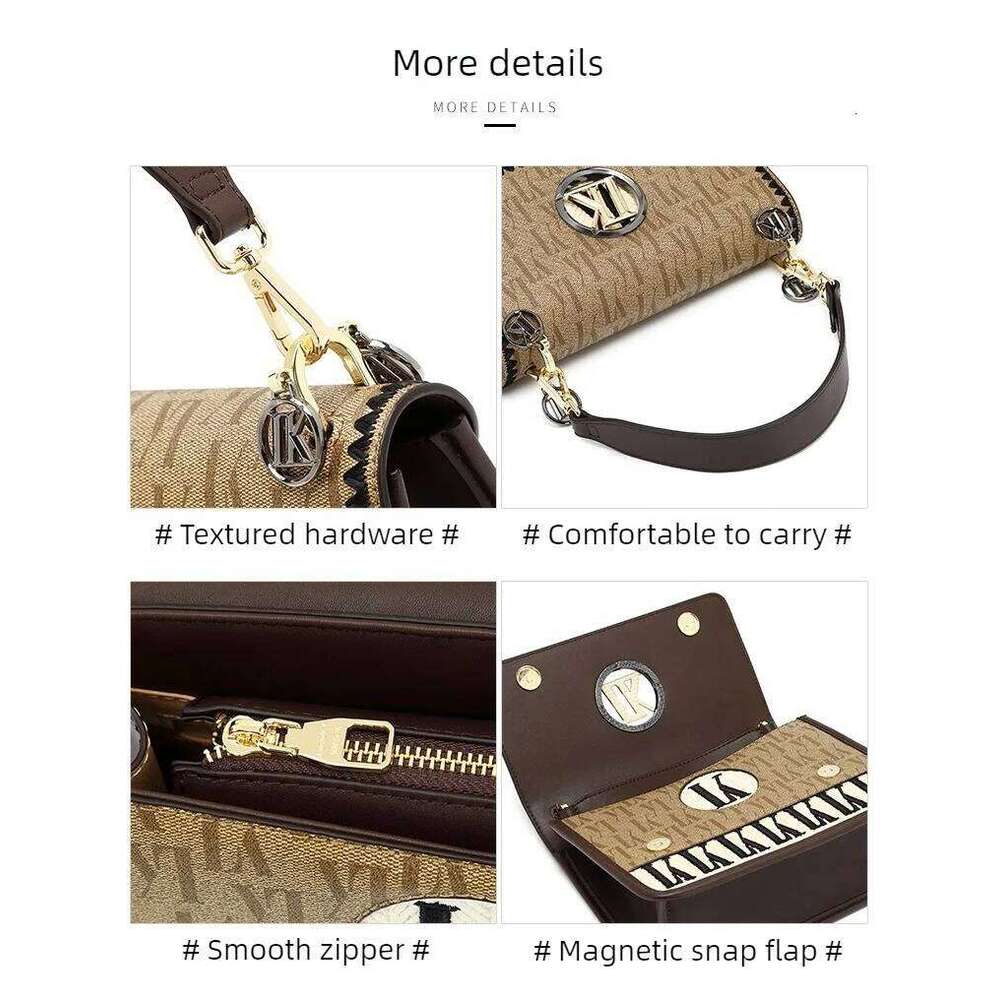 2026Chhc New Fashion Square Handbag For Women, Trendy 2025 Feel Handbag, Unique And Versatile Crossbody Bag