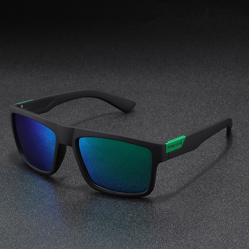 Cross border elastic paint large frame UV resistant riding mirror, European and American outdoor color changing driving polarized sunglasses