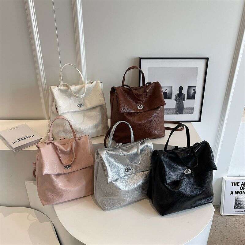 Beibei Shangpin New Korean Edition East Gate Simple Solid Color Lock Buckle Multi Use Single Handheld Double Liksusie