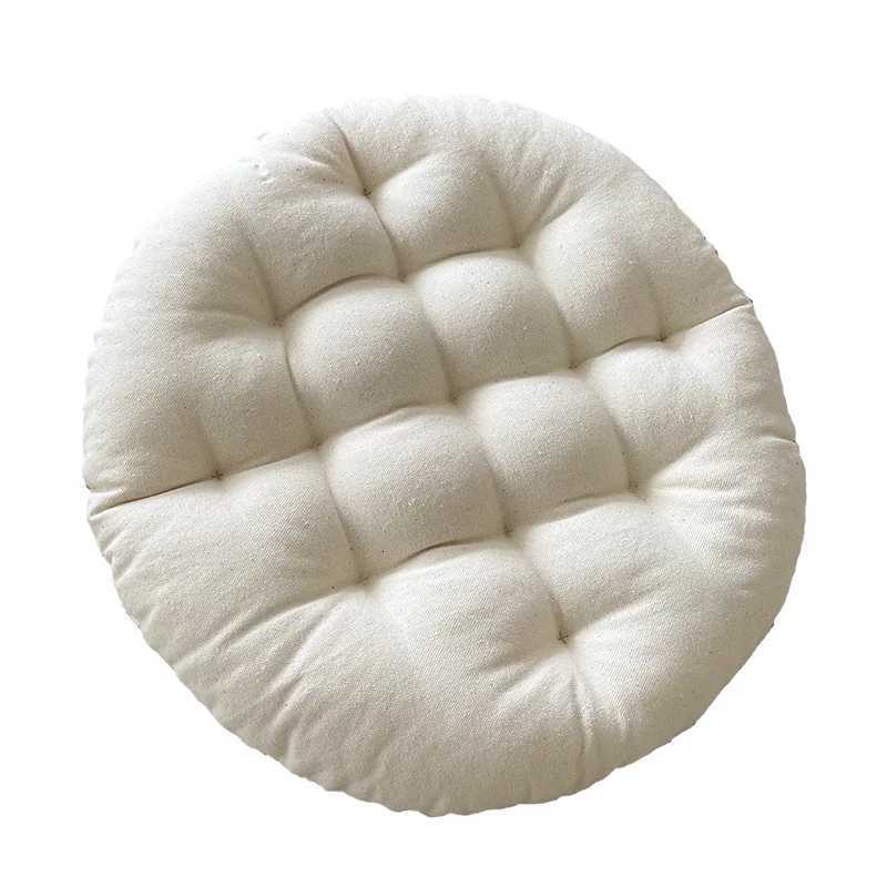 Japanese Simple Plain Square Cushion Living Room Sofa Tatami Futon Mat Round Floor Cushion Dining Chair Strap Chair Cushion H260330 - view 7