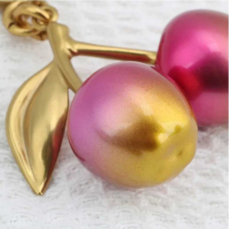 Fruit Cherries Keychain Bag Mobile Phone Pendant Creative Womens Gift Accessories Z260330