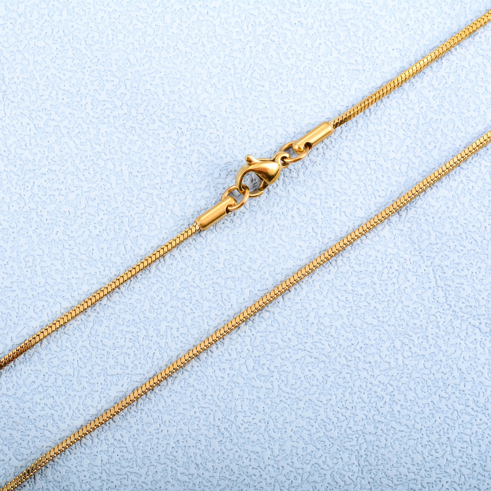 Stainless Steel Long Necklace for Women Men Square Snake Chain on Neck Collar Choker GoldSilver Color DIY Jewelry Accessories 260327