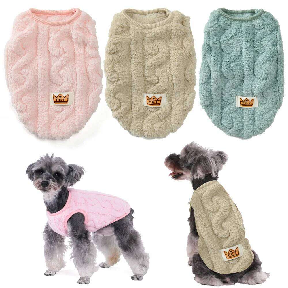 Autumn Winter Sweet Pet Dog Clothes for Small Medium Dogs Cats Warm Cozy Print Fleece Puppy Clothing Bulldog Chihuahua Sweater