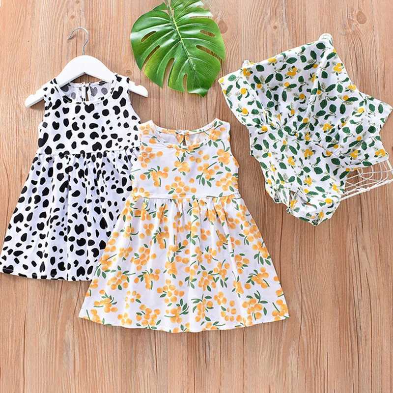 Dresses Summer For Girls Sleeveless Cute Print Girl Princess Dress Kids Party Girls Dress Kids Girl Fashion ClothingsT260330