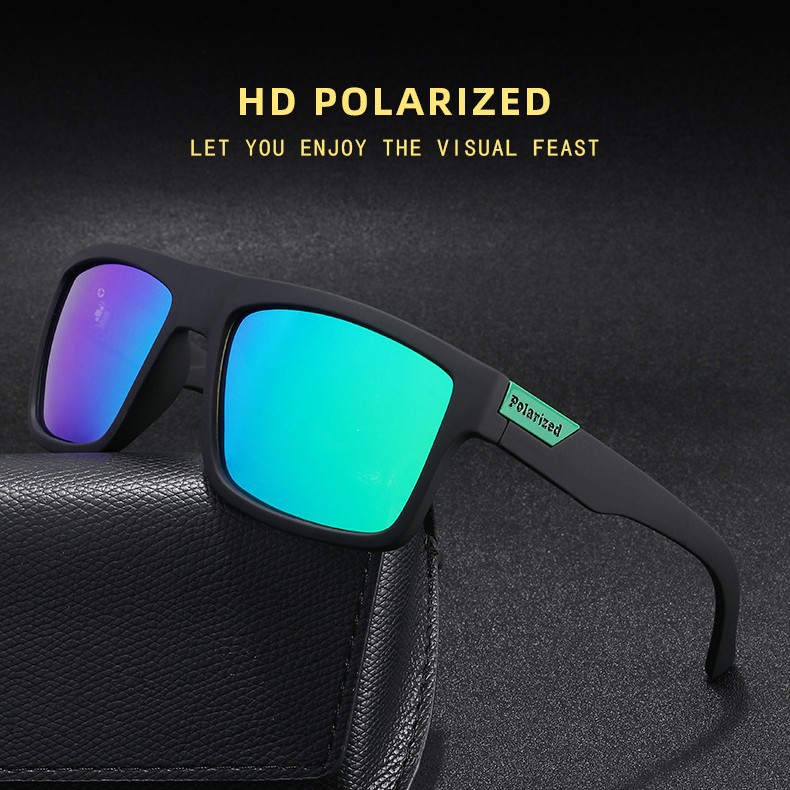 Cross border elastic paint large frame UV resistant riding mirror, European and American outdoor color changing driving polarized sunglasses