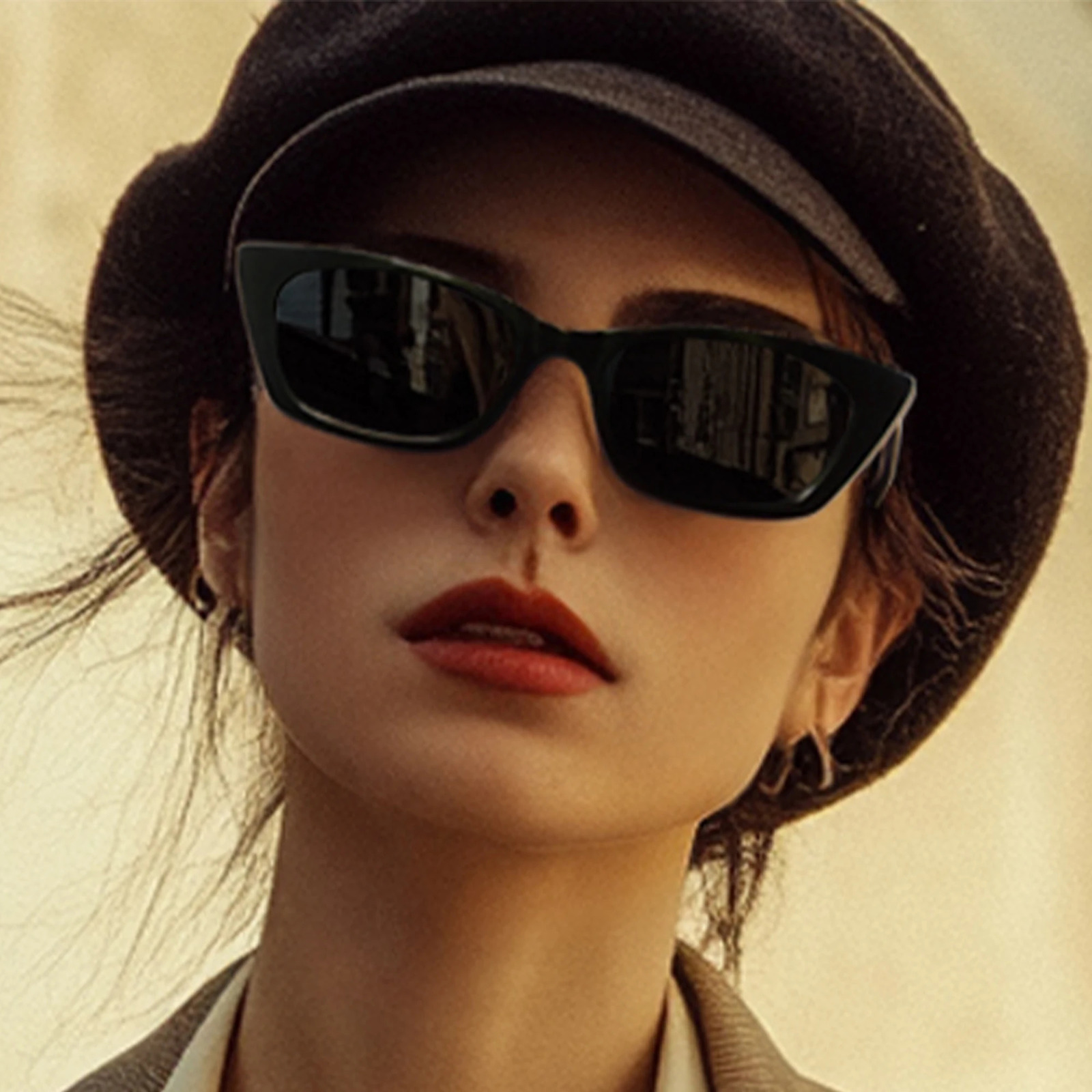ZENOTTIC Handmade Acetate Polarized Sunglasses Fashion Small Women Cat Eye Shade UV Protection Sun Glasses Trendy 260324