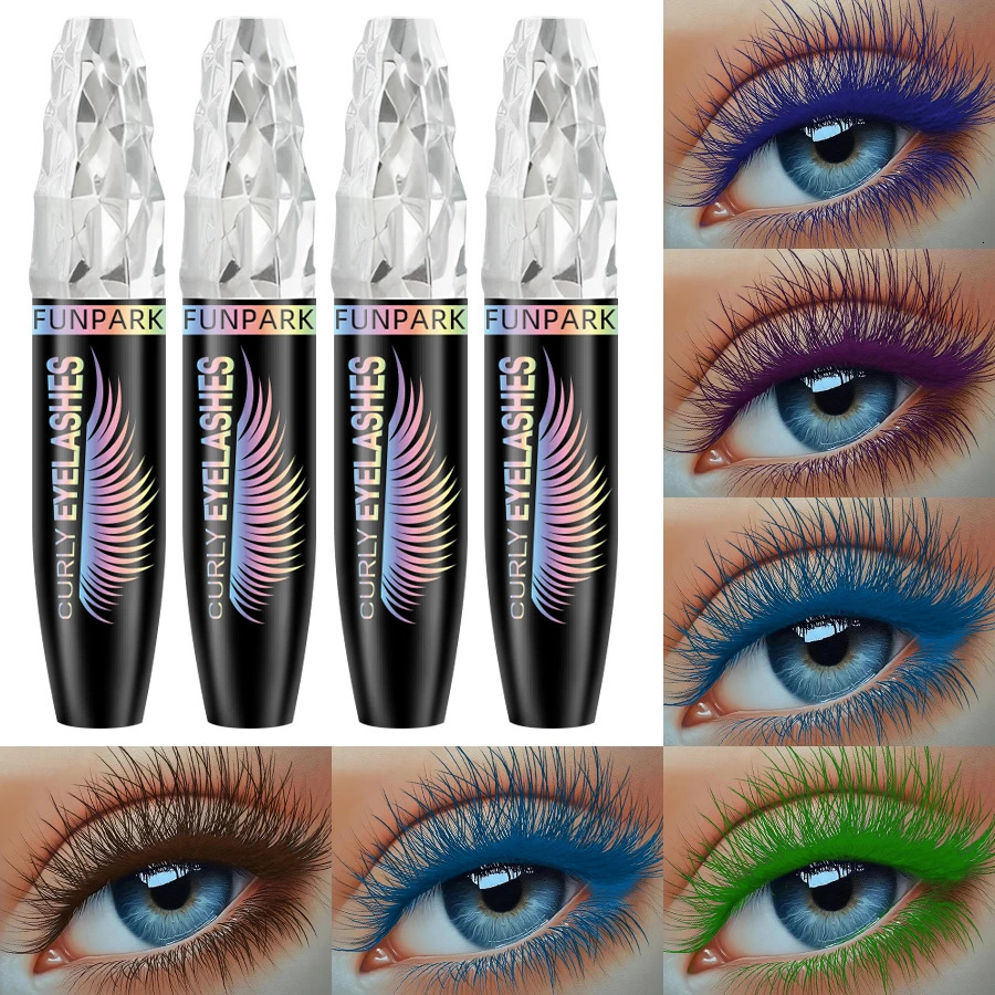 9 Colors 5D Mascara with Big EyesStrong Waterproof Thickening Lengthening Curling Liquid Fiber Eyelash Makeup 260316