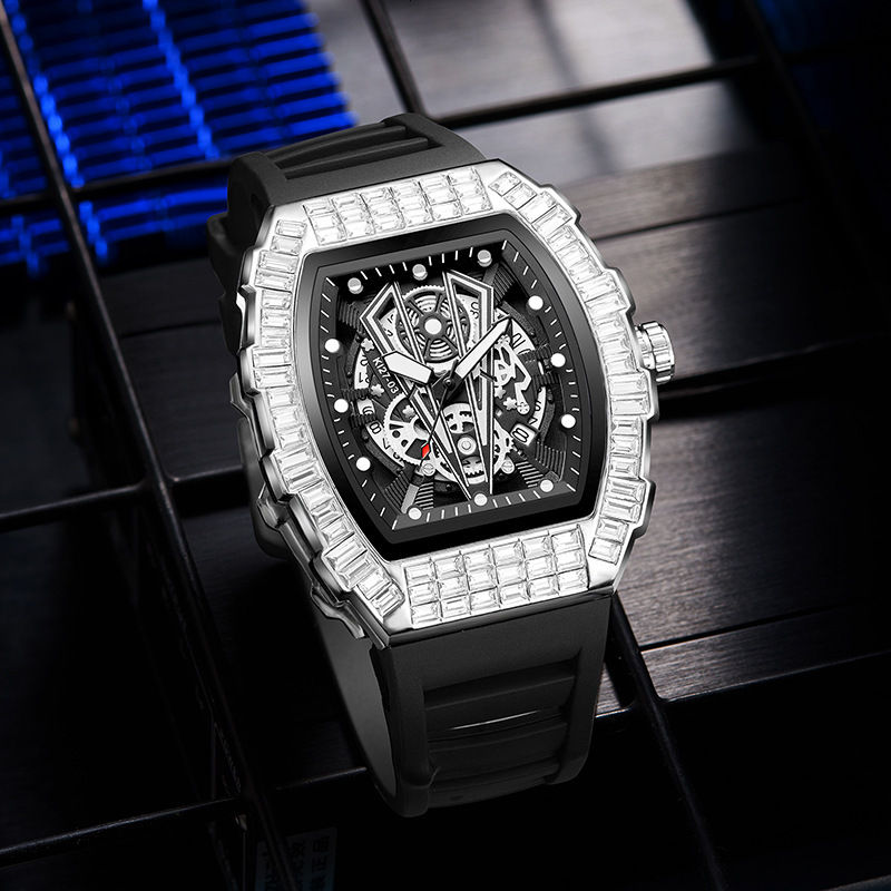 Watches Men Designer Sporty Horloge Fashion Luxury Wristwatch Moissanite Casual Shock Sports Reloj Hombre Homme Montre De Luxe