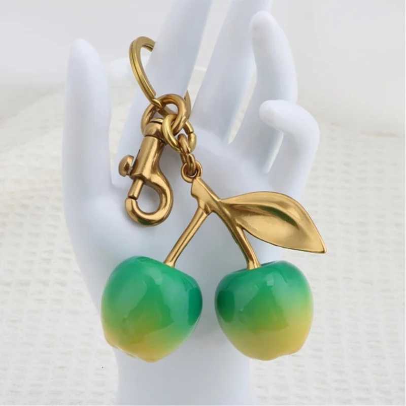 Fruit Cherries Keychain Bag Mobile Phone Pendant Creative Womens Gift Accessories Z260330