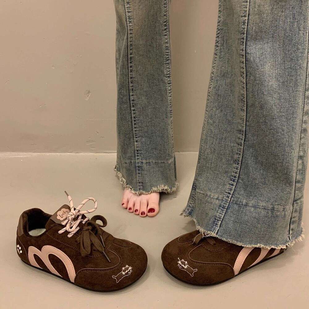 Niche Korean Style Thick-Soled height increase German Training Shoes for Women New Super Popular Sports Casual Fashion Versatile Forrest Gump Shoes De