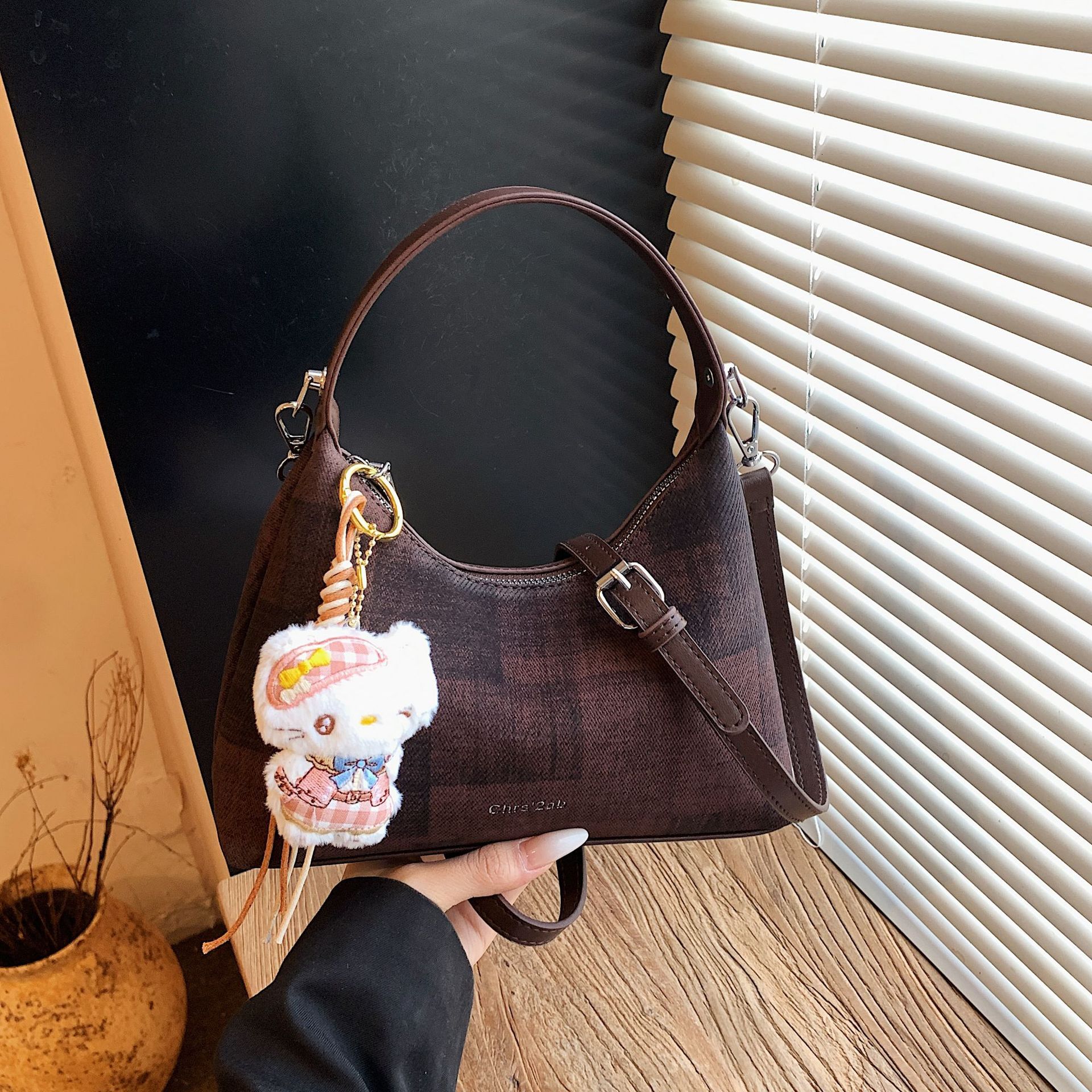 Korean-style ins pleated cloud small bag for women, 2026 spring new trendy fashion chain shoulder crossbody handbag