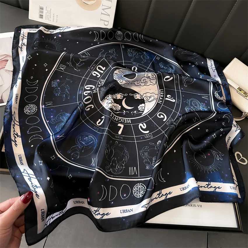 Luxury New Astrolabe Print Scarves Wens Silk Scarf Bandana Decorations Small Neckties Hairbands Bags Wholes X260328