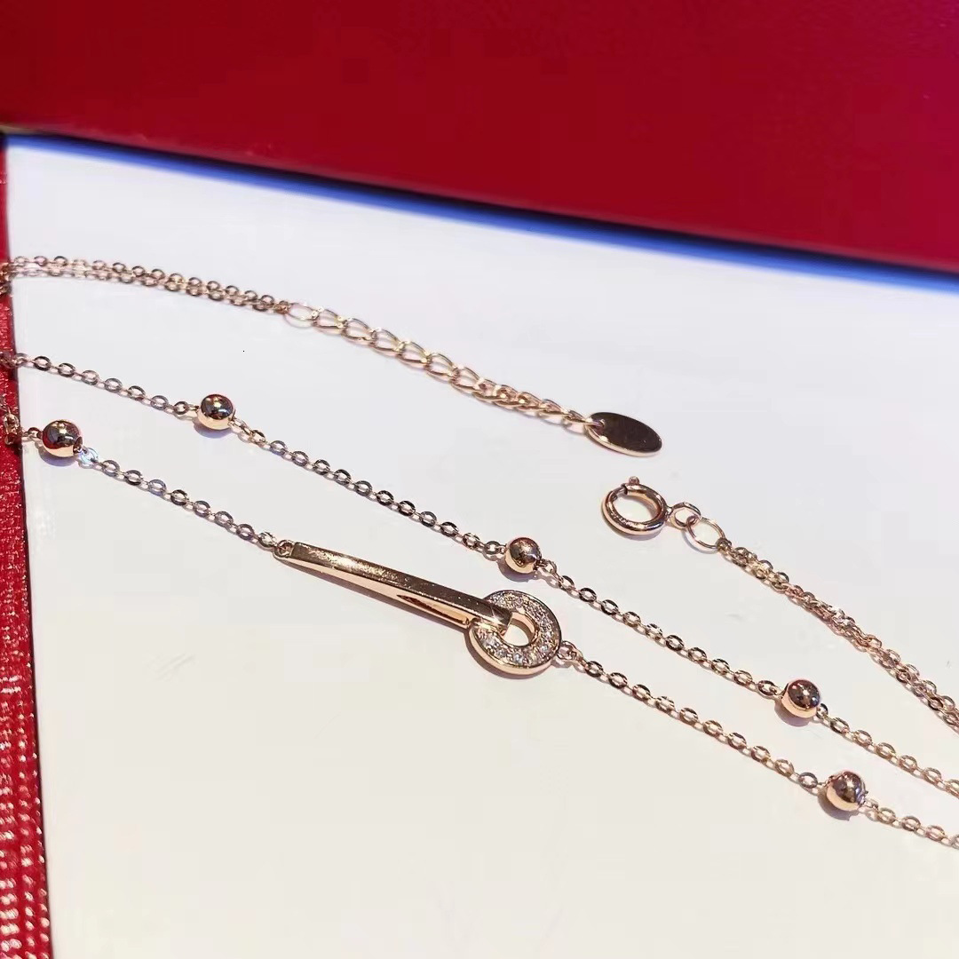 Jewlery Designer For Women Women's Keychain Bracelet In A Minimalist Style With Double-Layer Design Featuring High-End Beaded Pearls And Full Dia