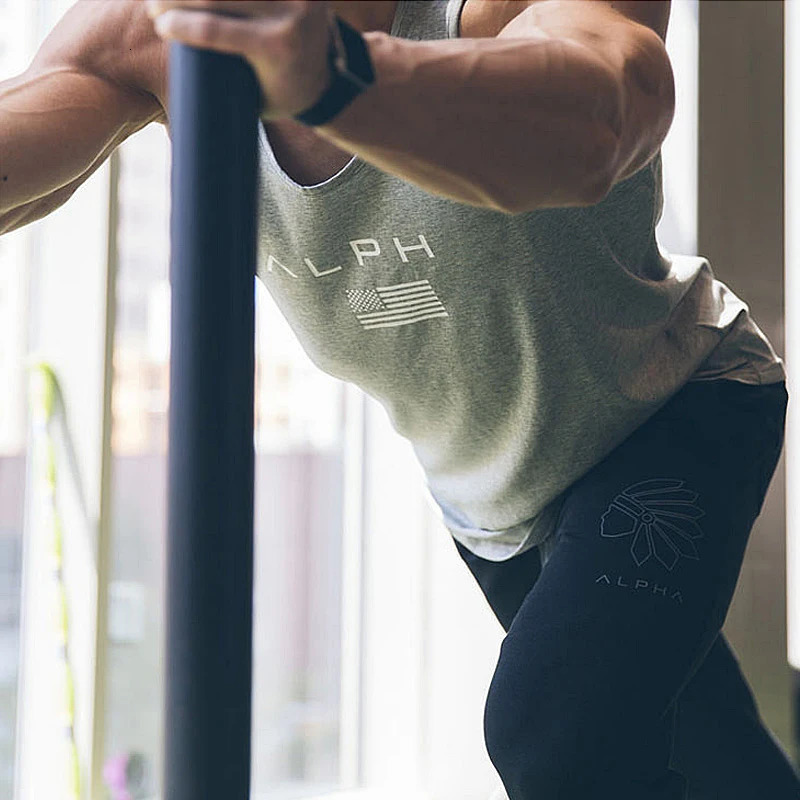 Summer Mens Gym Clothing Cotton Fitness Sleeveless Shirt Bodybuilding Tank Tops Singlet Undershirt Sport Casual Running Vest 260312
