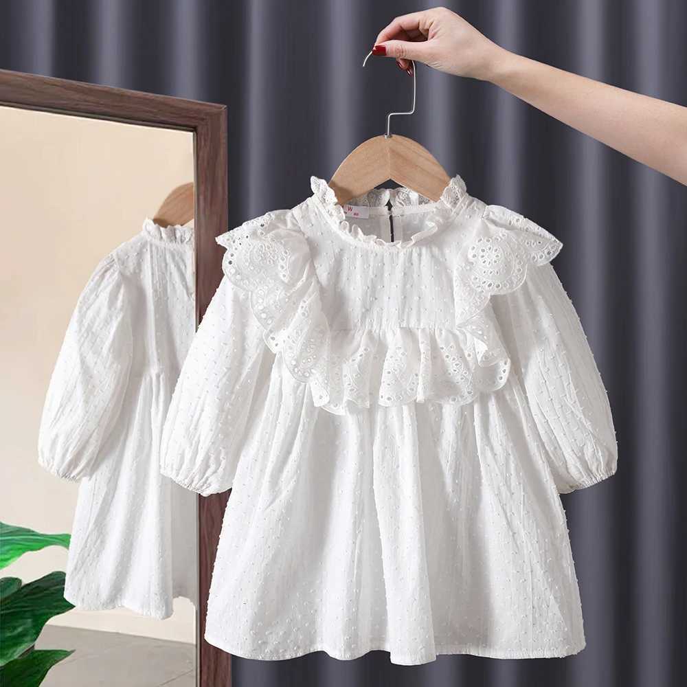 Spring fall toddler kids Girls Clothes baby Lace Solid Dress for children Girls Clothes 1 2 3 4 5 6th Birthday Dresses dressT260330
