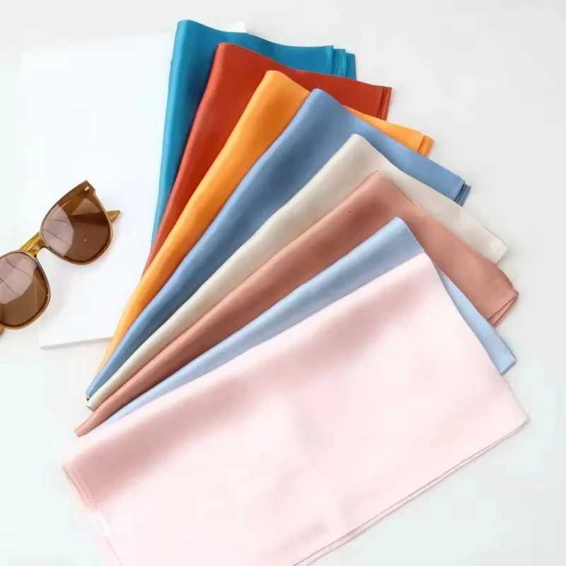 70Cm 100 Mulberry Silk Scarf Women Square Scarves Bandana Wrap Kerchief Mulberry Spring Fashion Luxury Headband Hijab Shawls Z260330