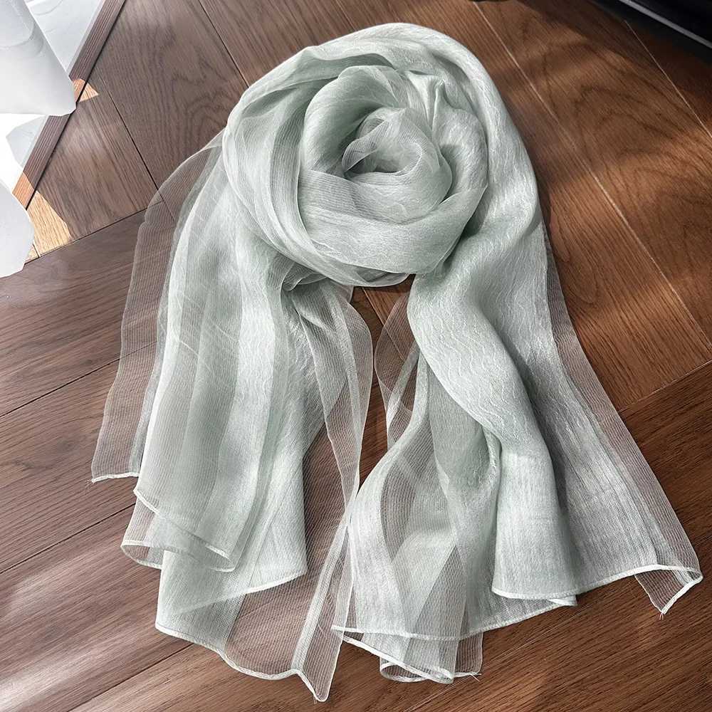 Premium Quality 100 Mulberry Silk Scarf for Women Soft Flowy Lightweight Luxury Shawl for Daily Wedding Travel Use Z260330