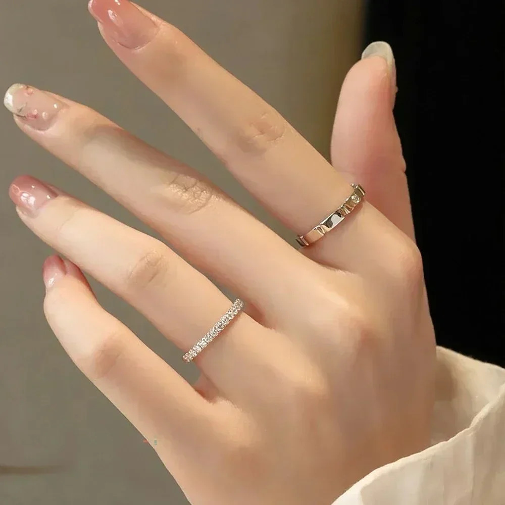 15/m Full Diamond Couple Ring Certified 100 925 Sterling Silver Engagement Ring Set Band For Women Men 260324
