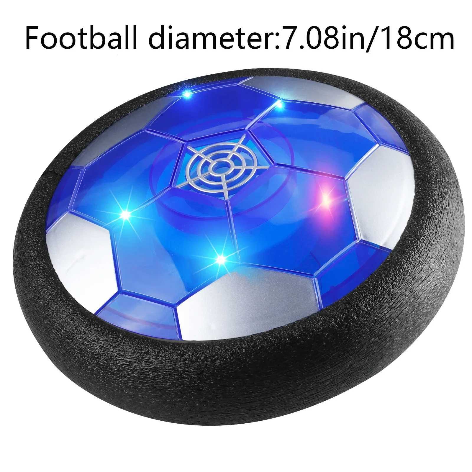 18cm Rechargeable Hover Soccer for Boys and Girls Air Floating Soccer with LED Lights and Foam BumpersT260330