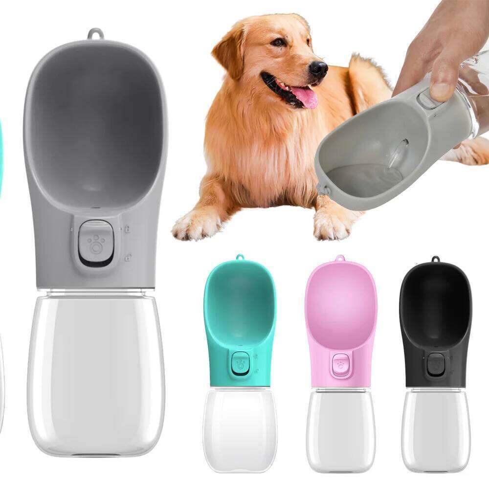 550ML Portable Dog Water Bottle Outdoor Hiking Drinking Bowls for Small Medium Big Dogs Cats Chihuahua Bulldog Pet Supplies