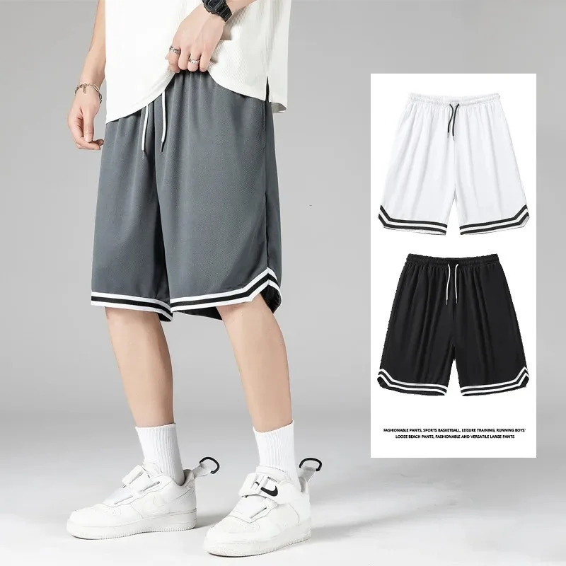 Summer Sports Shorts Mens Casual Five-point Pants Trend Loose Basketball Outer Wear Big Pants Mesh Thin Section 260327