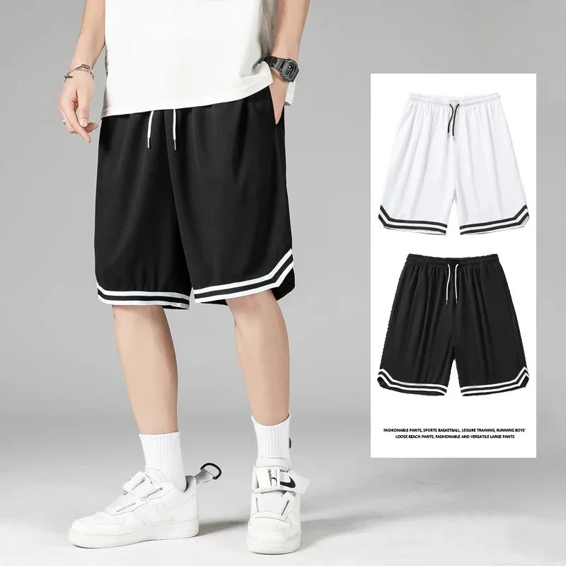 Summer Sports Shorts Mens Casual Five-point Pants Trend Loose Basketball Outer Wear Big Pants Mesh Thin Section 260327