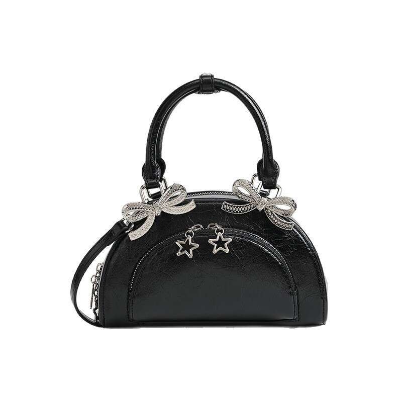 Sweet Cool Sparkling Diamond Bowknot Bowling New Women S Handbag Hot Girl Style Single Shoulder Crossbody Bag