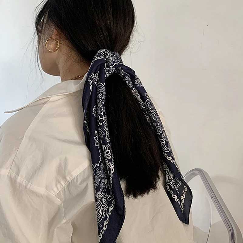 Luxury Fashion 70cm Satin Square Silk Scarf For Women Hair Hand Neckerchief Wrist Hijab Wraps Lady Shawl Ribbon Bandana Z260330