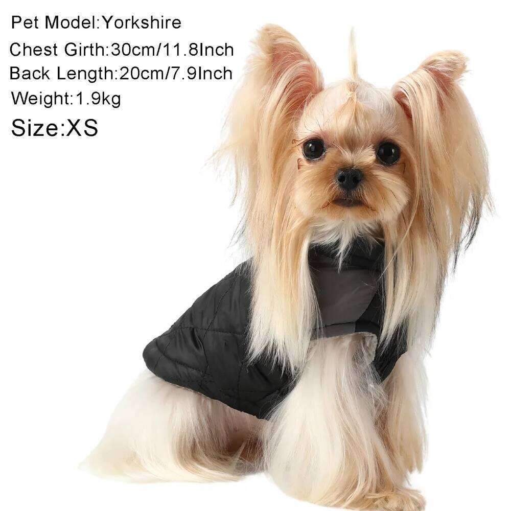 Reflective Dog Coat with D-ring For Small Medium Dogs Jacket Autumn Winter Warm Fleece Puppy Clothing French Bulldog Pet Costume