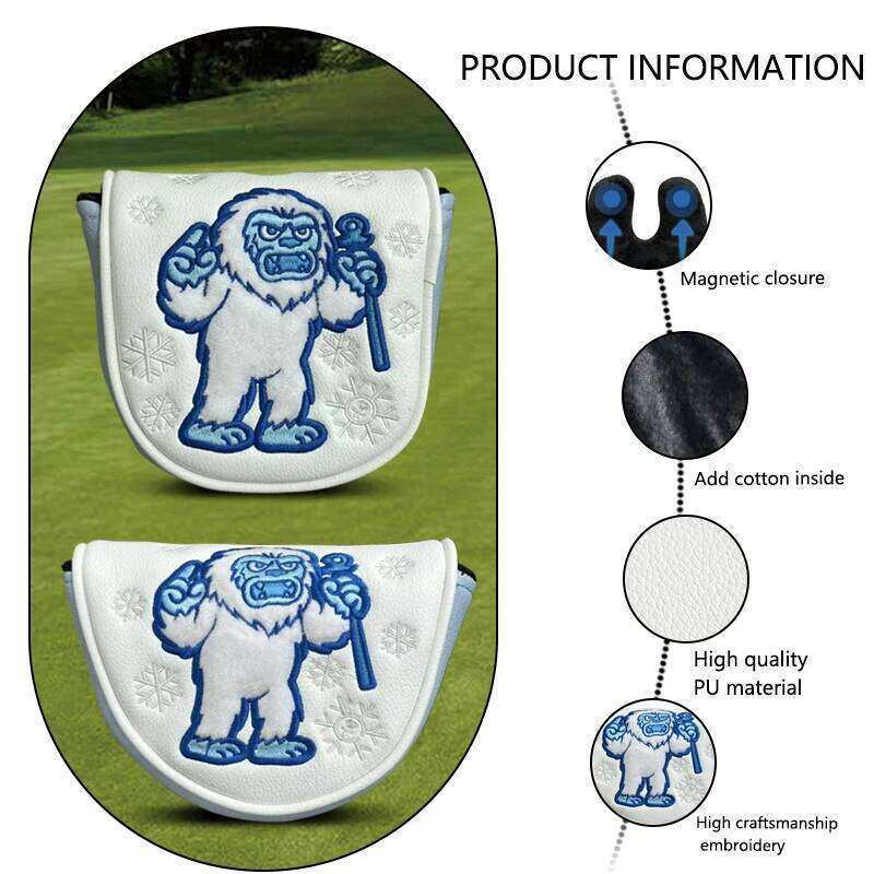 New DF3 Embroidered Snowman Half Round Push Golf Double Ear Rod Set 26Y0330