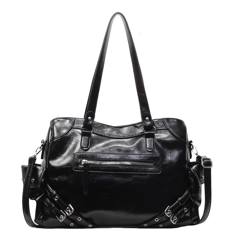 2026 New Women's Luxury Handbag Spring/Summer New Rivet Motorcycle Bag Large Capacity Diagonal Shoulder Bag Single Shoulder Bag Designer Bag
