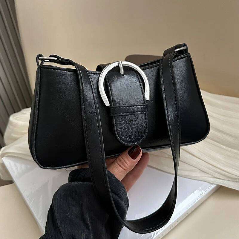 Luxury Handbags Women S Shoulder Bag For Gifts Solid Color Fashion Versatile Crossbody Underarm Bags Liksusie
