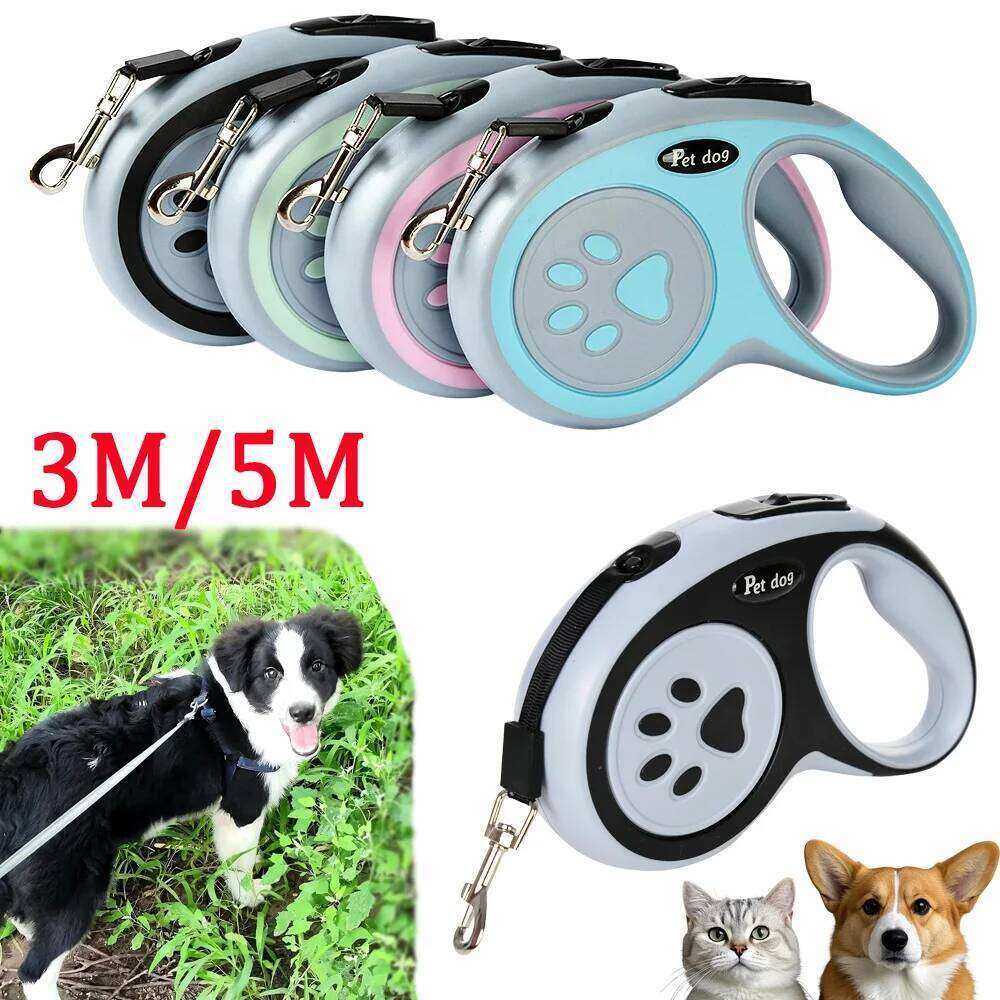 Dog Leash for Small Medium Large Dogs Cats Hiking Puppy Automatic Extending Retractable Nylon Lead French Bulldog Pet Supplies