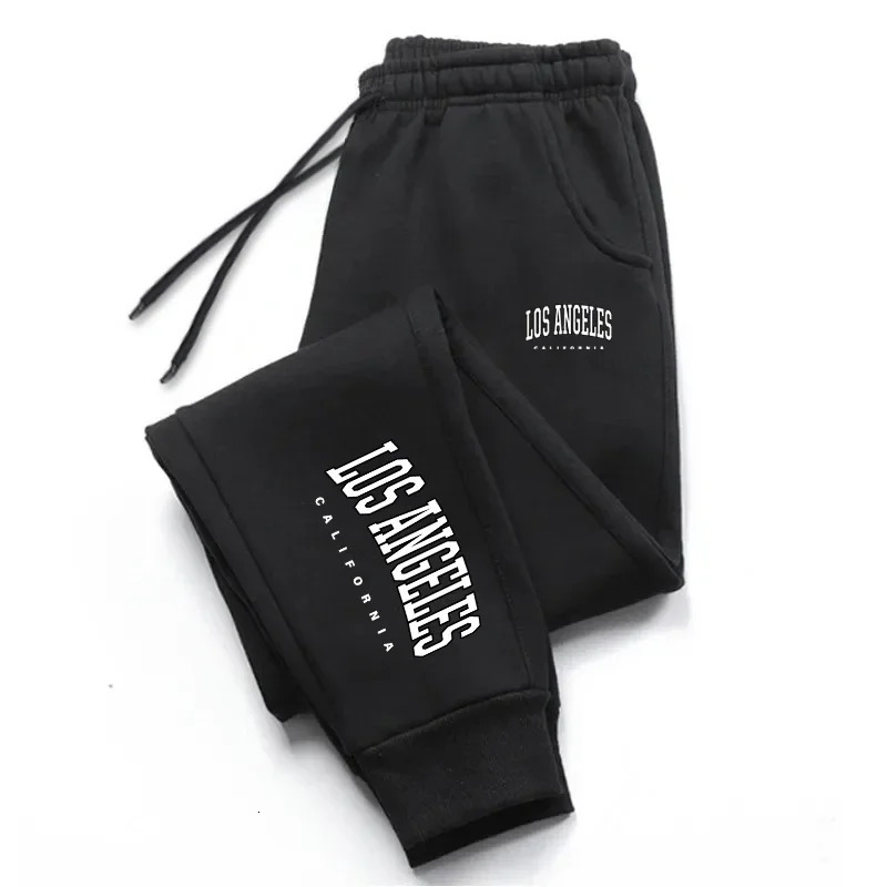 Los Angeles Womens Mens Sweatpants Elastic waist Casual Outdoors Jogging Pants High Quality Fashion Versatile Sport Trousers 260330