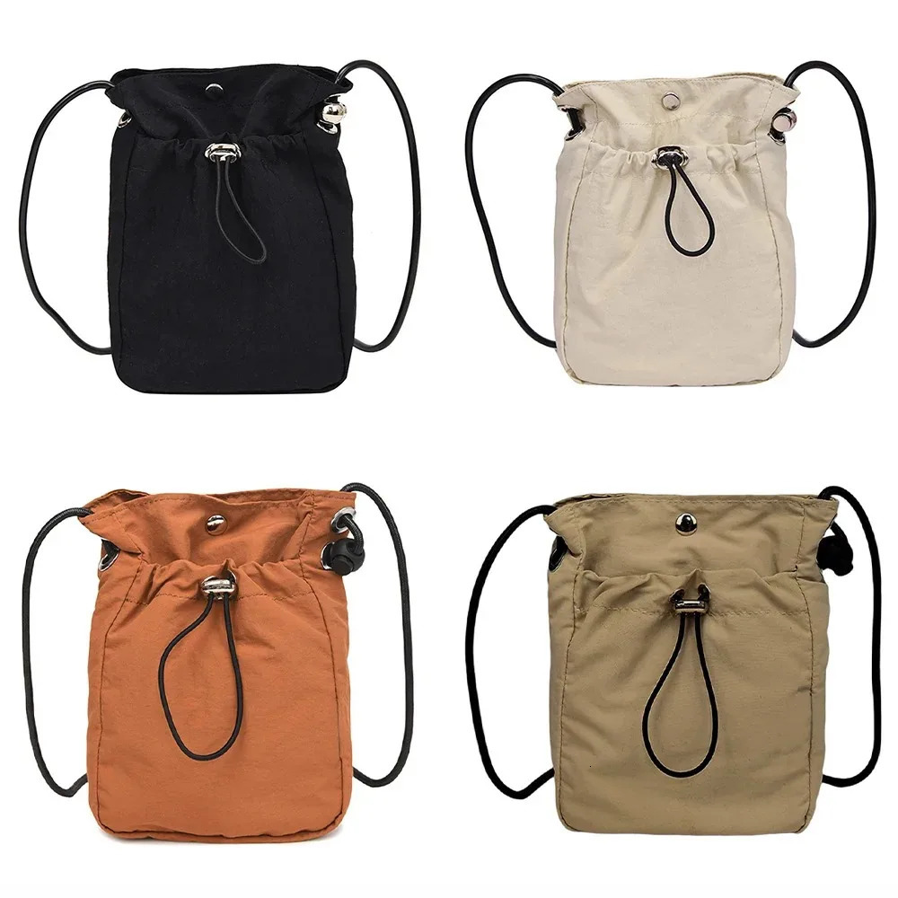 Nylon Crossbody Bag Soft Mini Phone Wallet Multifunctional Square Shoulder Purse Canvas Messenger 260317