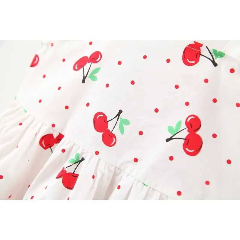 1Pc Kids Girl Summer Sleeveless Dress Cute Print Bow Casual Dress with Straw HatT260330