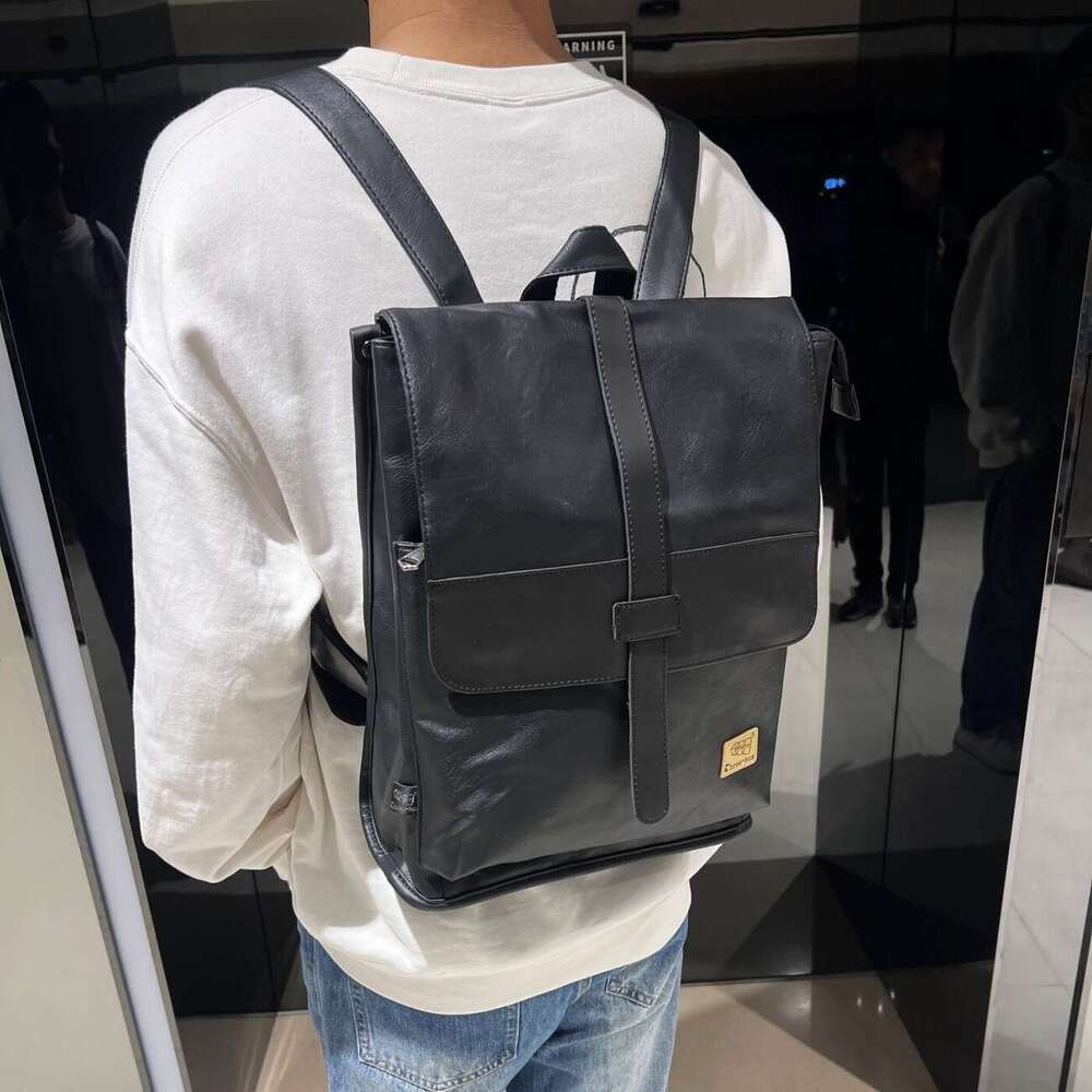New Trendy Brand Men S Style Youth Business Simple Casual Travel Backpack Student School Bag High Quality Luxury Bag