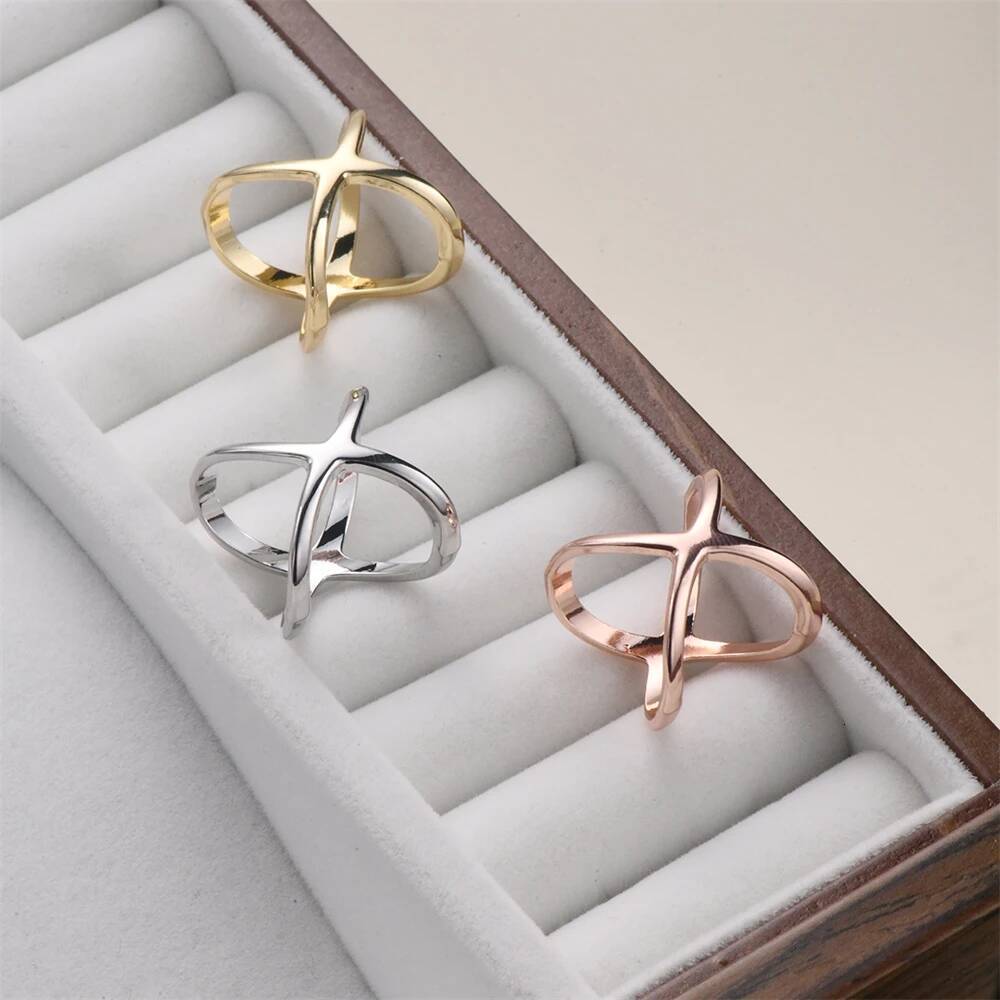 1pc Modern X-Shaped Hollow-Out Scarf & Shawl Clip, Coat Belt Buckle, Blouse Knot, Minimalist Clothing Accessory