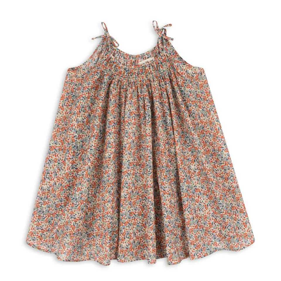 2026 New KS Summer Baby Girls Cotton Slip Dresses Kids Clothes Girl Floral Print Tank Top T-shirts Shorts Suits Childrens SetsT260330