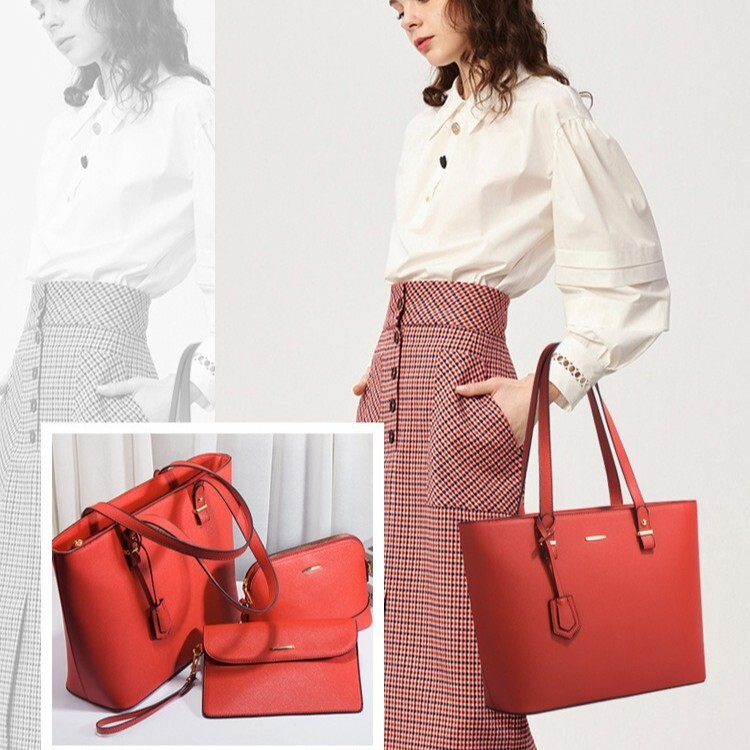 TB BHULAMTE Designer Luxury New Trendy Women's Bag, Vintage Socialite Shoulder Handbag, Large Capacity, Fashionable Crossbody Four-piece Set With