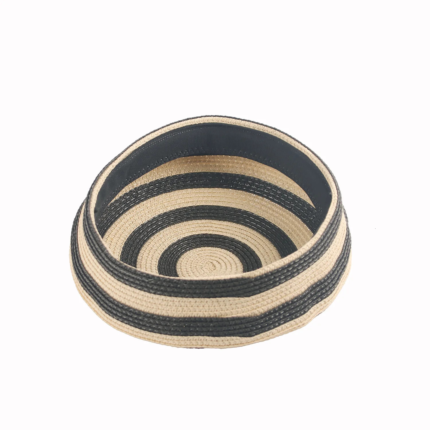 Fashion France Striped Dome Beret Women Sailor Hat Summer Beach Vacation Church Derby Party Straw Hat 260324