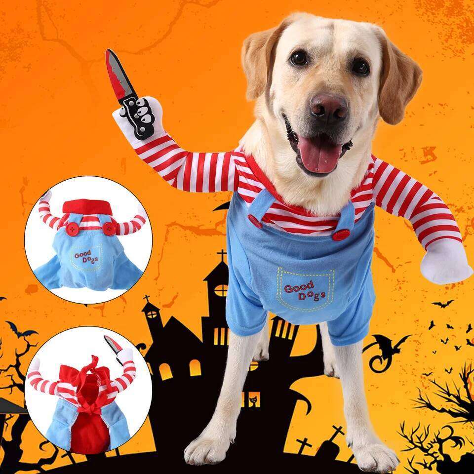 Cosplay Costume For Small Medium Large Dogs Cats Halloween Party Dress Outfits Cute Dog Jacket Labrador Bulldog Pet Clothes