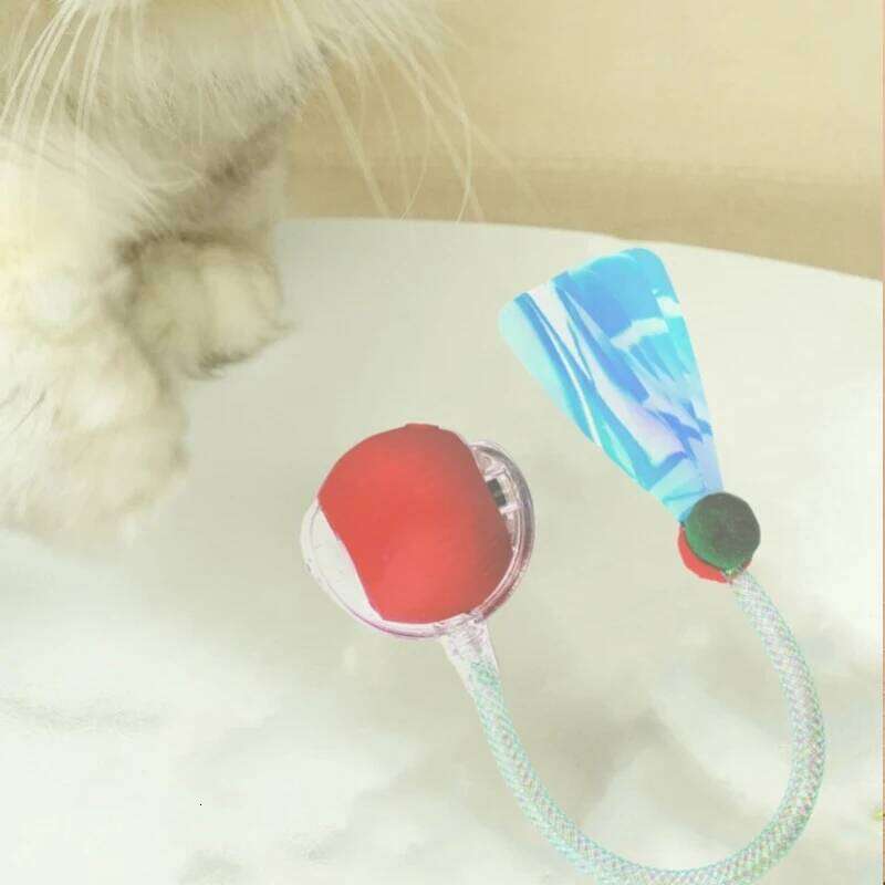 New Interactive Toys Automatic Rolling Ball Faux Tail Rechargeable Smart Pet Electric Toy Cat Training Imitate Mouse