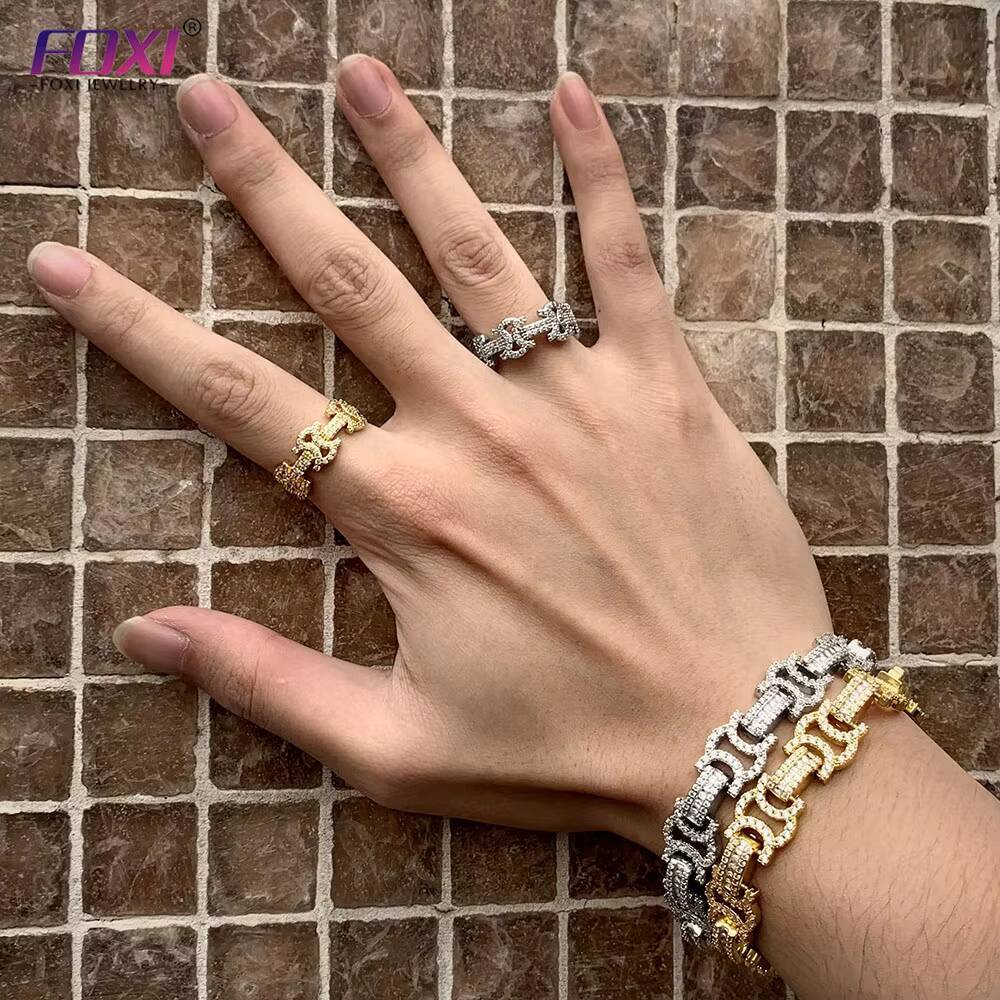 Men Jewelry Hip Hop 10k Solid Gold GRA Easy Past Diamond Tester Moissanite Rings VVS D Brand New 925 Sterling Silver Ring Women