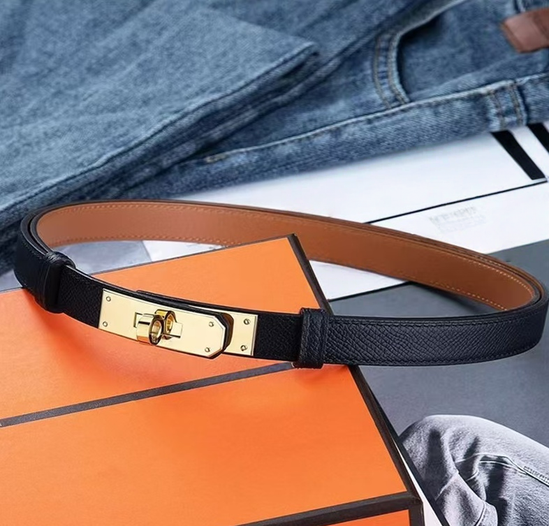 Designer belts womens Belt for women Dress Ceinture Skirt Suit Pants Tucked Waist for Womens Luxury Belt leather Classic Buckle Thin Waist Width 1.8cm belt with box AA