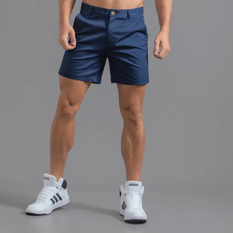 Mens Casual Shorts 2026 Summer Slim Fit Sexy Golf Shorts Solid Color Pure Cotton Waterproof Wear-Resistant Cargo Shorts Male 260327